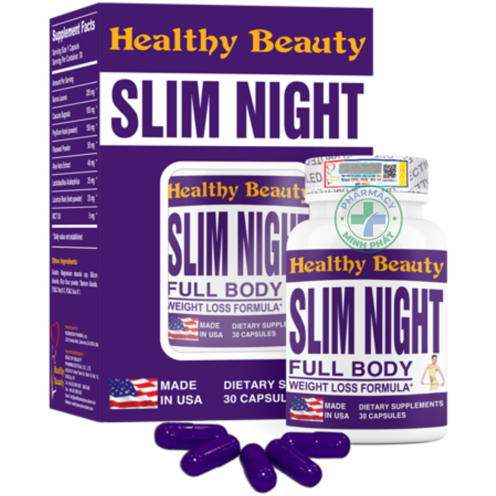 SLIM NIGHT - NGĂN HẤP THU CHẤT BÉO VÀ ĐÀO THẢI ĐỘC TỐ